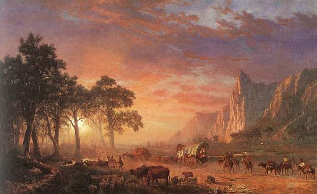 Albert Bierstadt Oregon Trail France oil painting art